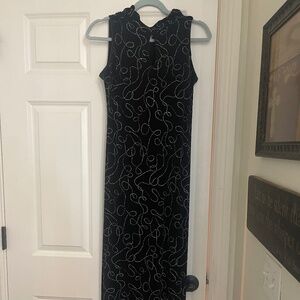 Black and Rhinestone Formal Gown